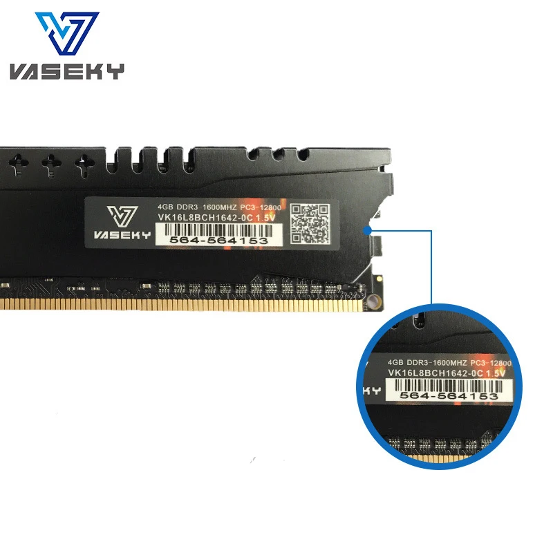 Vaseky ram DDR3 4 ГБ 8 памяти рабочего стола 1600 МГц 1333 PC3 12800 | Компьютеры и офис