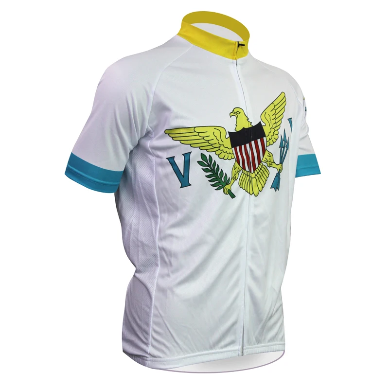 Cycling Racing Clothes Short Sleeve VIRGIN ISLANDS sport clothing hombre Mens Jersey Clothing Bike Shirt | Спорт и развлечения