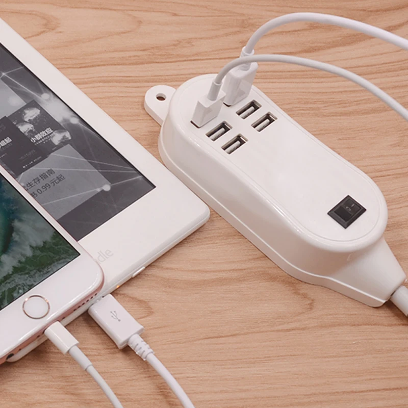 6 USB зарядное устройство док 15 Вт 3A ЕС Plug Quick Charge для iPad iPhone samsung Планшеты адаптер