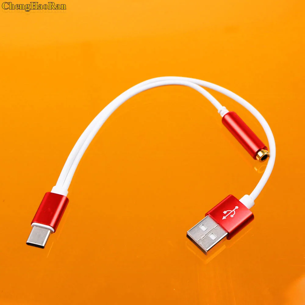 Адаптер для зарядки ChengHaoRan Mini USB Type C переходник наушников 3 5 мм с разъемом типа