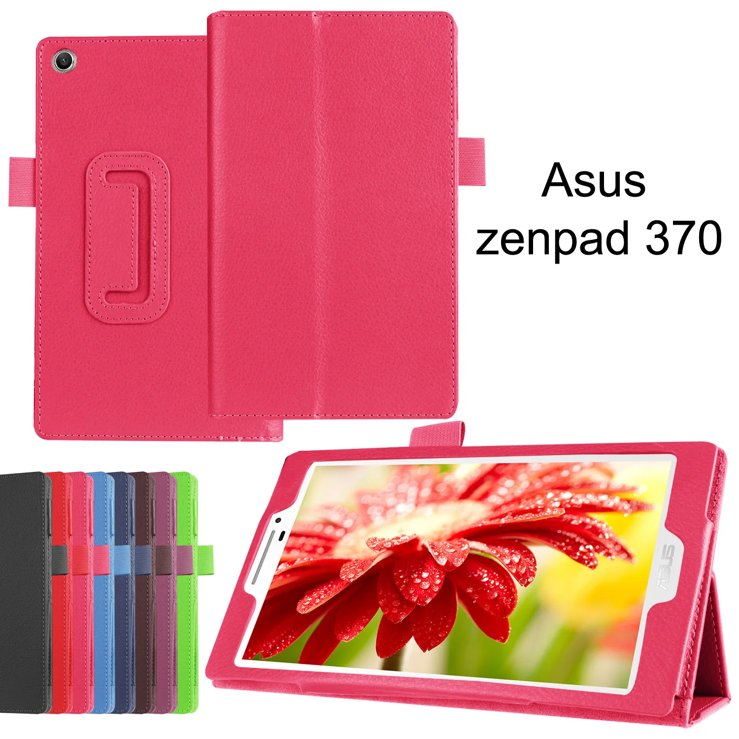 Для Asus Zenpad 7,0 Z370 7 дюймов чехол для планшета личи из искусственной кожи чехол для Asus Z370c Чехлы для планшетов Чехол+ пленка+ стилус