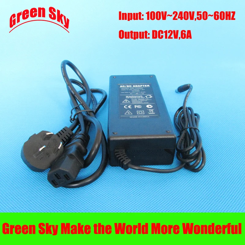 EU/US/UK/AU Plug 100V 240V AC вход выход DC 6a адаптер питания 12v|power adapter 12v|adapter 12vpower |