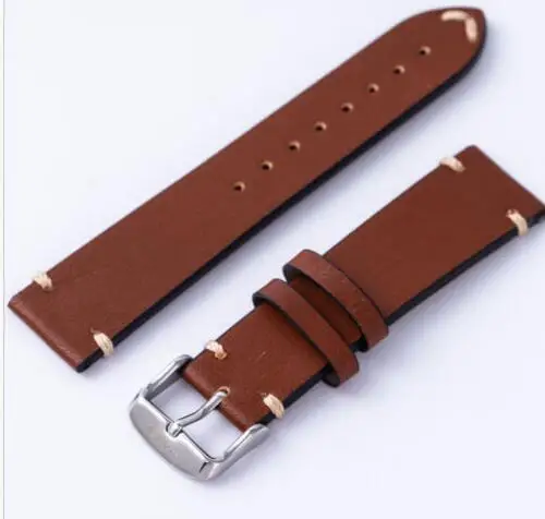 Винтажный кожаный ремешок ручной работы HIMQ 20/22 мм 1604 SKX007|Ремешки для часов| |