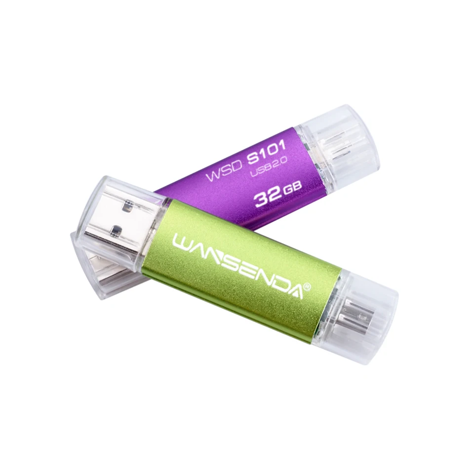 Новинка, флеш-накопитель Wansenda OTG, 16 ГБ, USB флеш-накопитель, 64 ГБ, USB флешка, 32 ГБ, 8 ГБ, USB 2,0, флешка, 4 Гб, USB флеш-карта памяти для телефонов