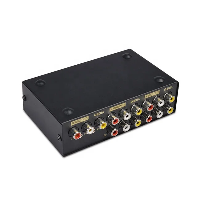 AV-переключатель 4 в 1 композитный аудио-видео сигнал для HDTV LCD DVD 3 RCA переключатель |