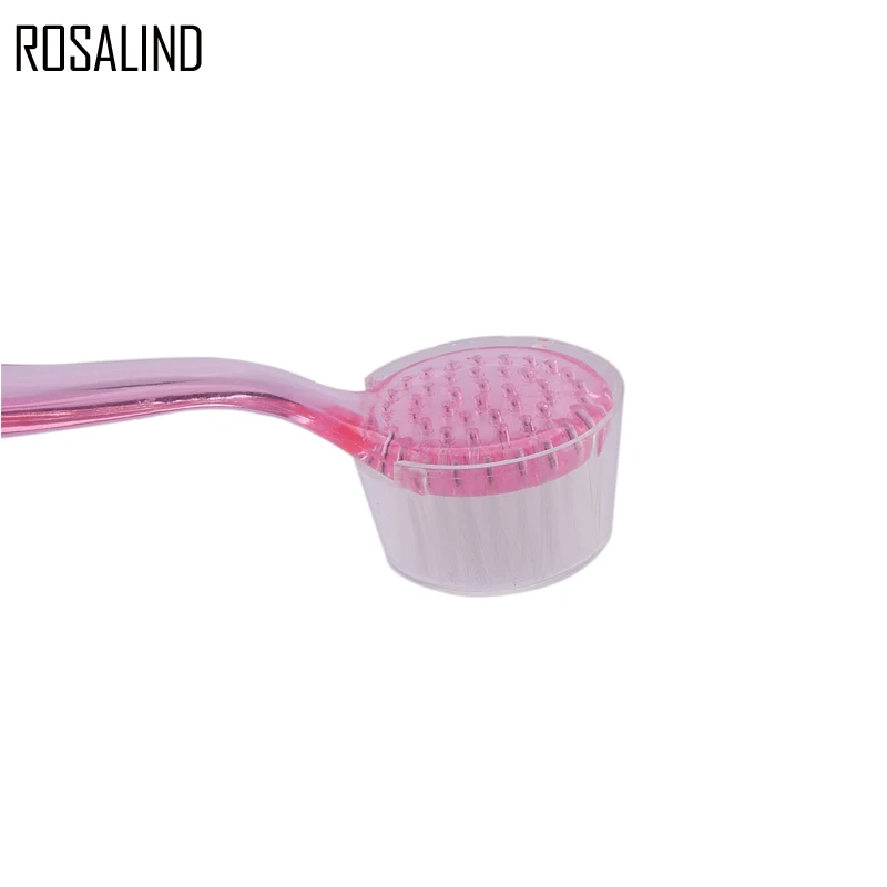 Щетка для ногтей ROSALIND 2 цвета дизайна щетка очистки пыли педикюра круглая головка