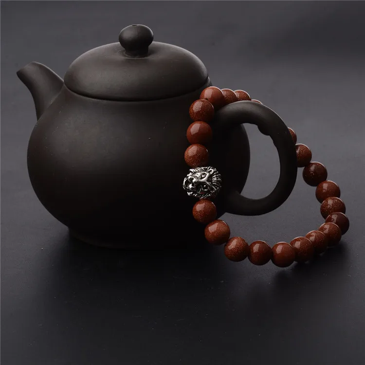 [Jimore] 18 Цвета Природный камень браслет стрейч Этническая Для мужчин ювелирные