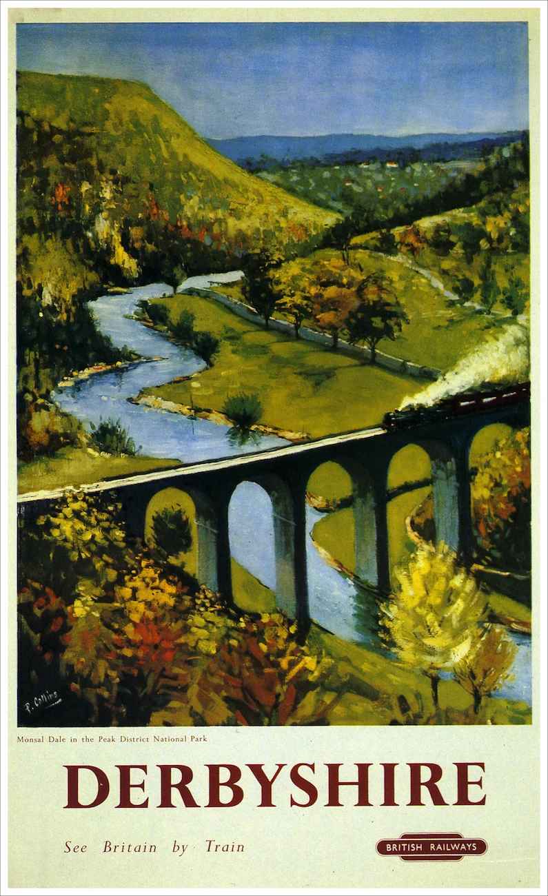 Винтажный Британский дорожный туристический постер Лондон Классические