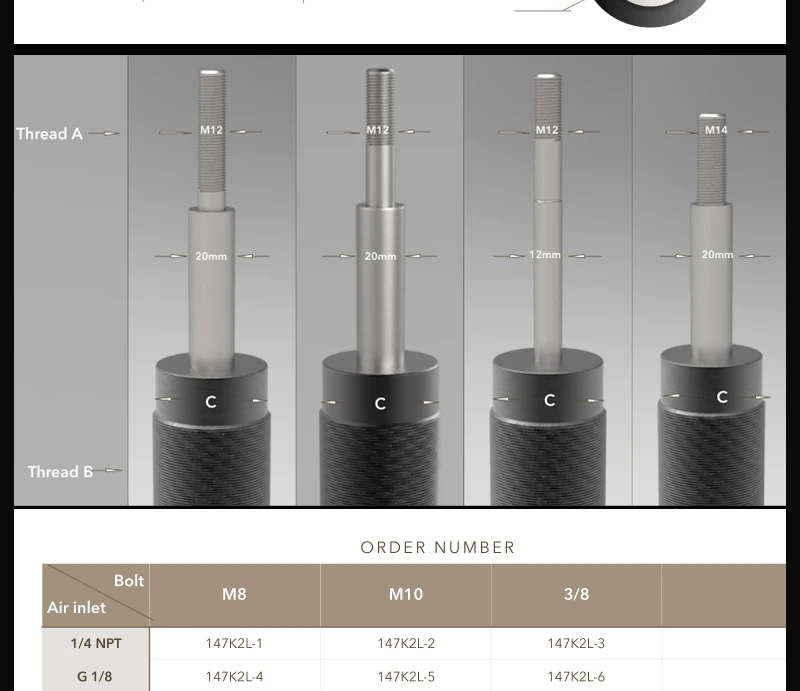 142K2L(болт M8 воздуха inlet1/8NPT)/Dia.142mm задний воздушный Автомобильная подвеска airspring двойной свернутые/пневматические части/пневматическая подвеска