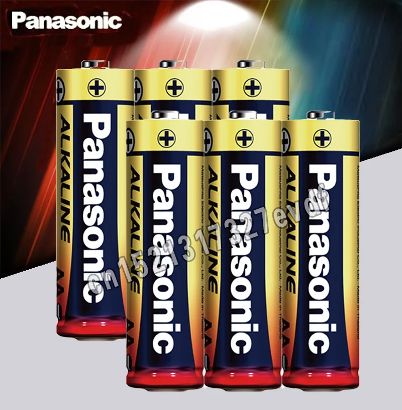 Оригинальная щелочная батарея Panasonic 8шт./лот 1 5 в AA Toys пульт дистанционного