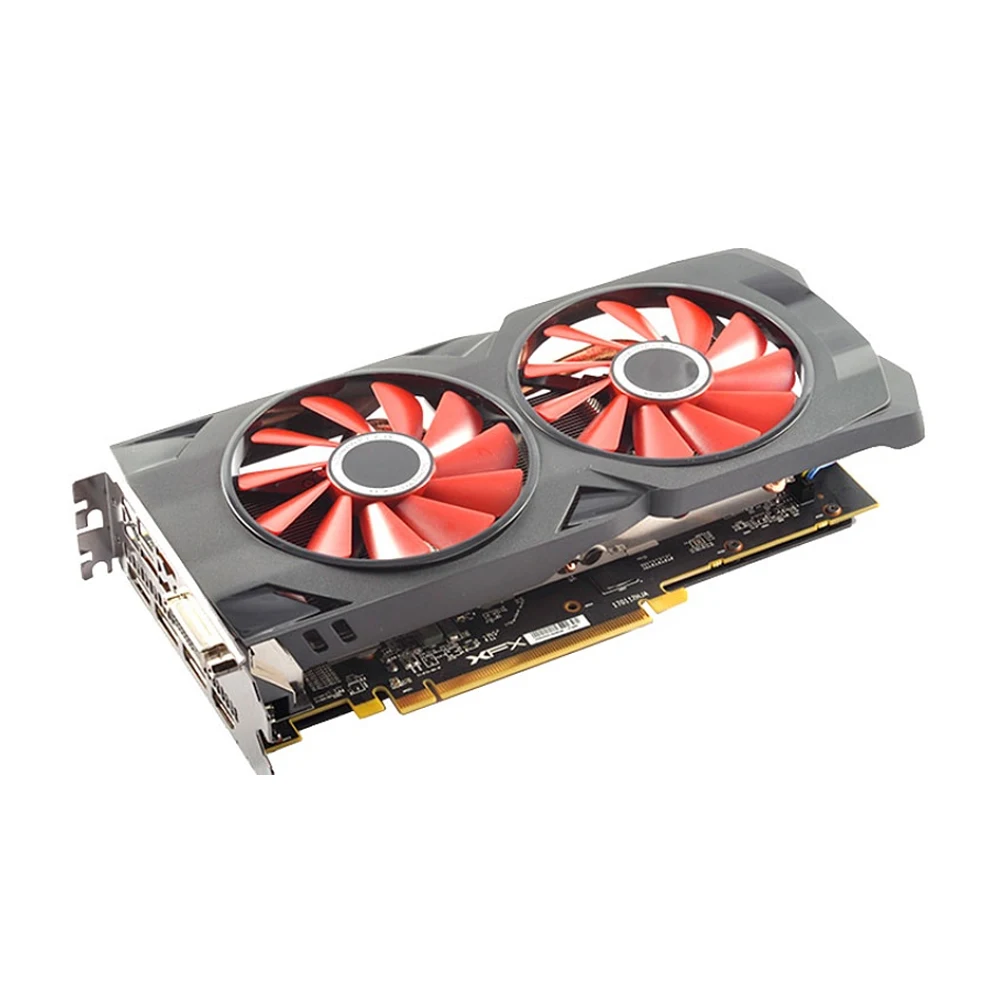 Графические карты XFX RX470 4 ГБ GDDR5 256bit PCI E 3 0 HDMI DisplayPort DVI D 2048SPs графические для