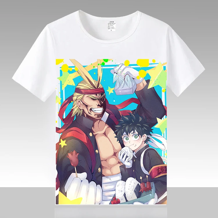 Футболка для косплея My Hero Academia футболка Izuku Midoriya шото Тодороки Bakugou Katsuki японского