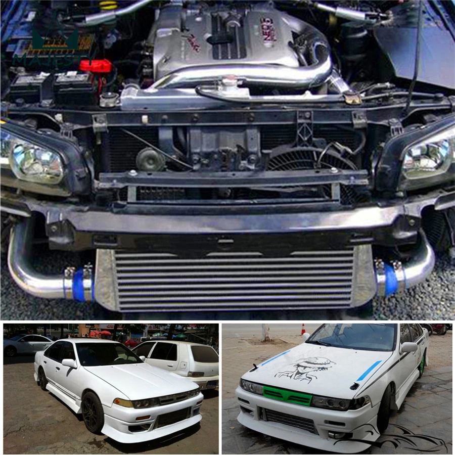 Комплект переднего интеркулера для труб SKYLINE R32 R33 R34 GTS T силиконовый шланг черного