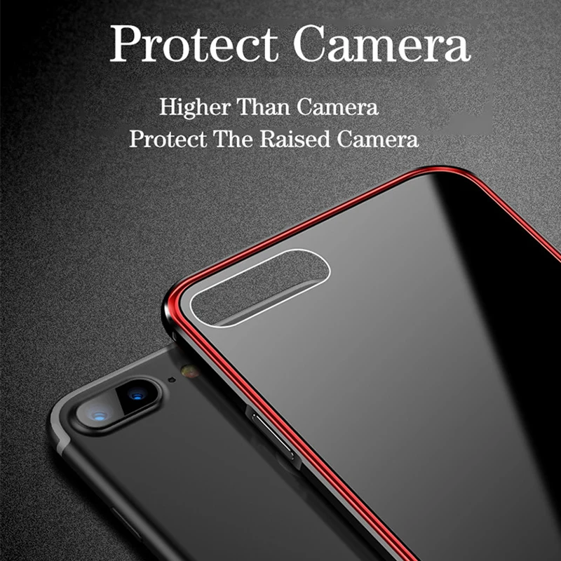 Металлический защитный чехол-бампер для Iphone 7 8 plus Роскошная рамка жесткое