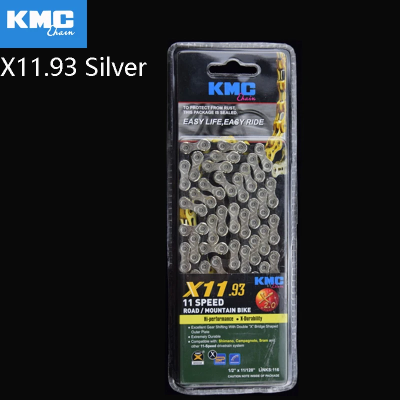 KMC X11EL X11.93 11 скоростная цепь MTB горный велосипед 11/22/33 скорости для дорожного