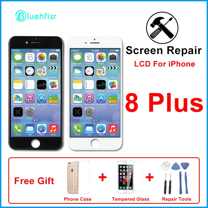 AAA Качество для iPhone 7 8 Plus ЖК с сенсорным экраном ремонт для iPhone 6 ЖК черный белый без битых пикселей