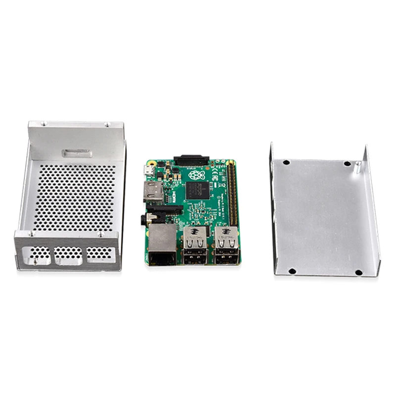 Lusya Raspberry pie 3b + коробка из алюминиевого сплава для RPI 3 Модель B совместима с Pi Model |