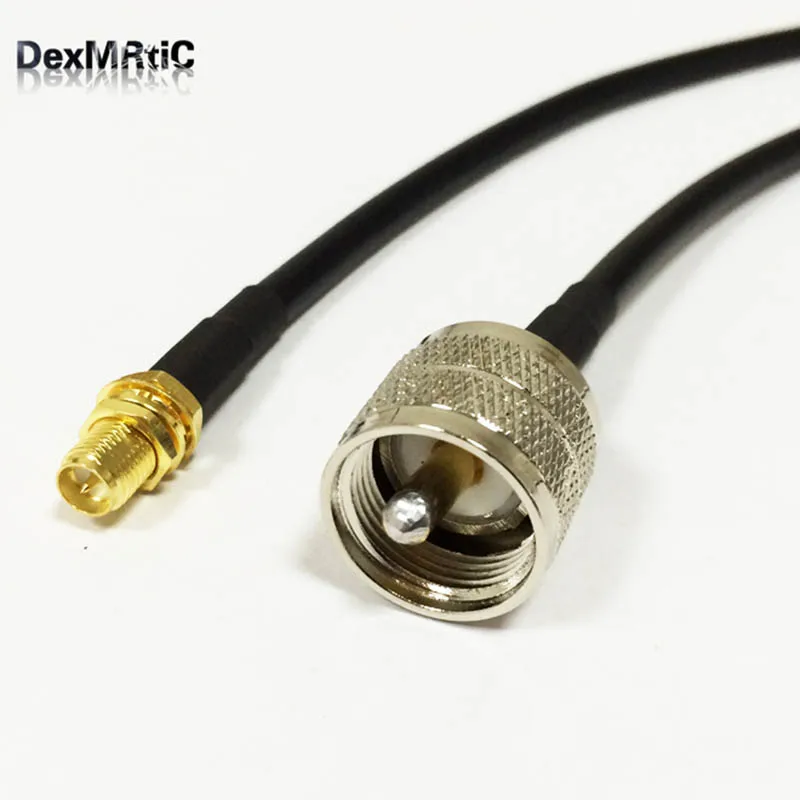 Переключатель перегородки RP SMA мама UHF папа PL259 Перемычка кабеля RG58 20 дюймов 50 см/100