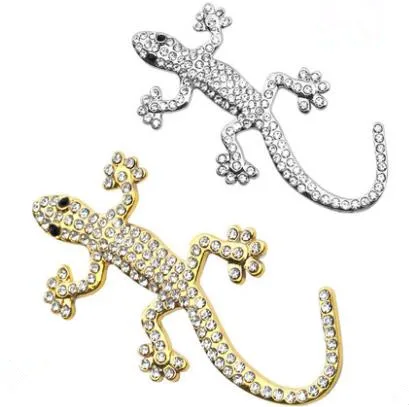 Алмазные стикеры gecko для автомобиля украшения хвоста трехмерные наклейки