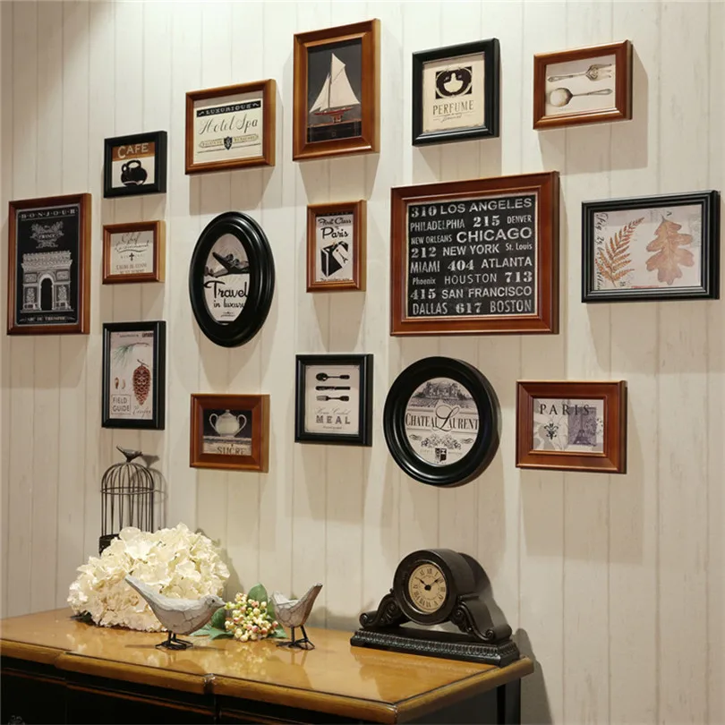 Фоторамка винтажная фоторамка Quadros Decorativos Европейский Стиль для стен Marcos Para Fotos