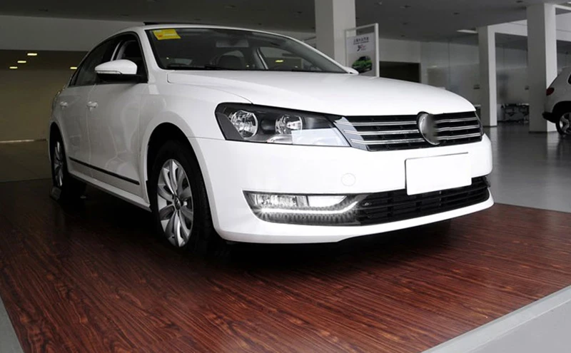 1 пара автомобильных мигающих дневных ходовых огней для Volkswagen VW Passat 2013 2014 2015 B7
