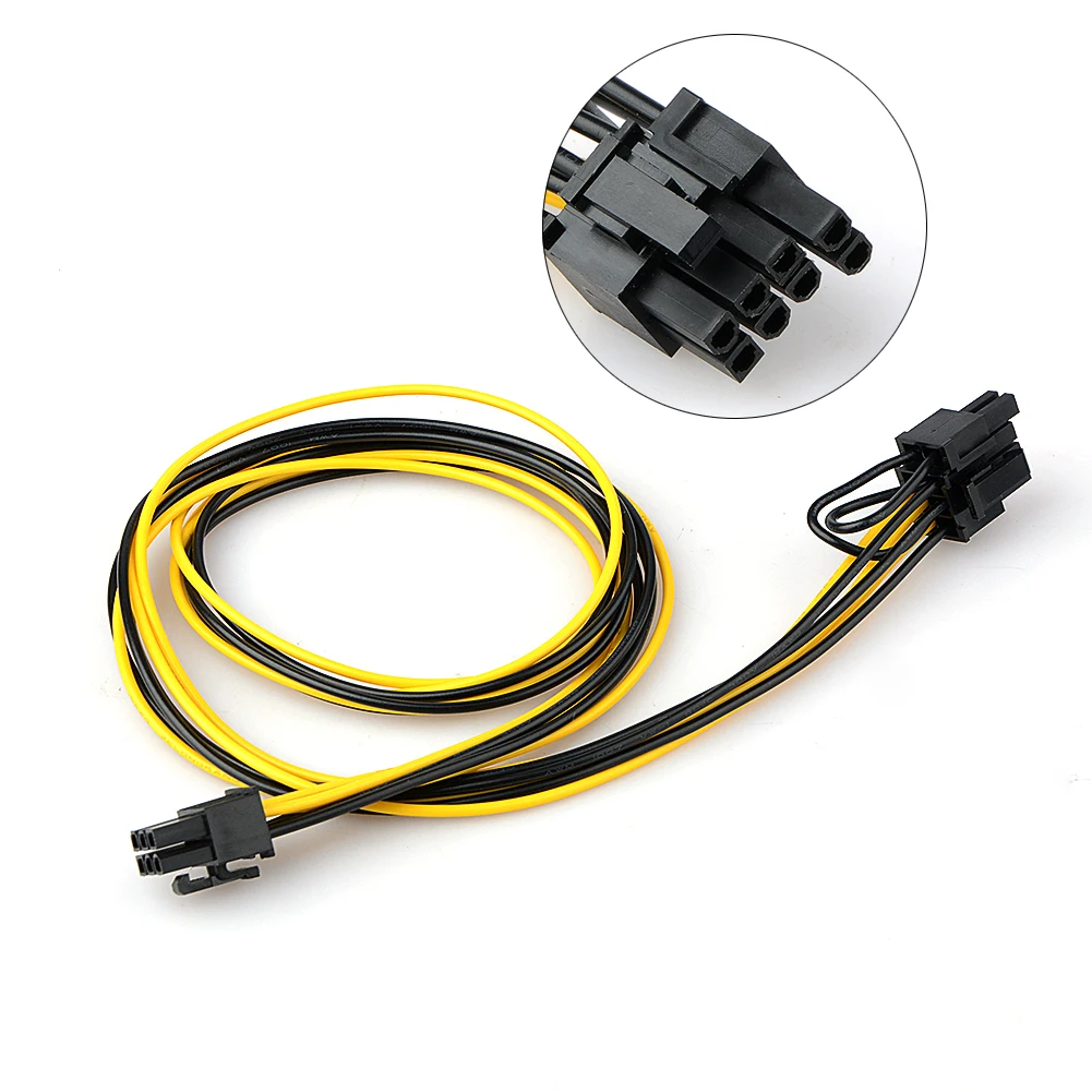 Фото 70 см 6 контактный разъем для 8 контактного (6 + 2) PCI Express кабель питания разъемов