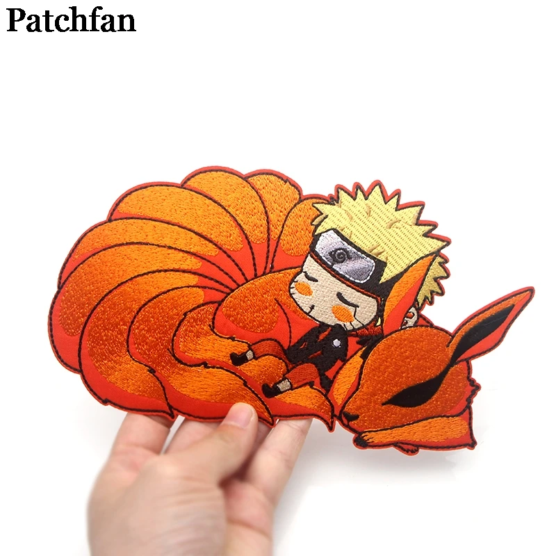 Patchfan Наруто аппликационные заплатки Сделай Сам железо на para обуви джинсы сумка рубашка одежда аксессуары наклейки в стиле панк вышитый значок A2131
