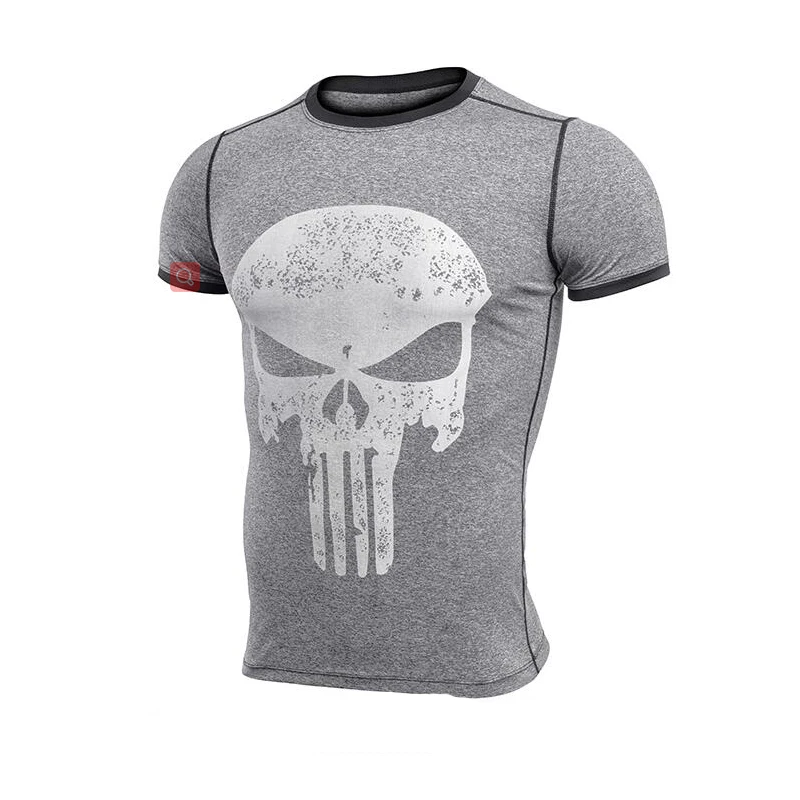 ММА короткий рукав 3D футболка Для мужчин Crossfit Топы Punisher Забавный Футболка