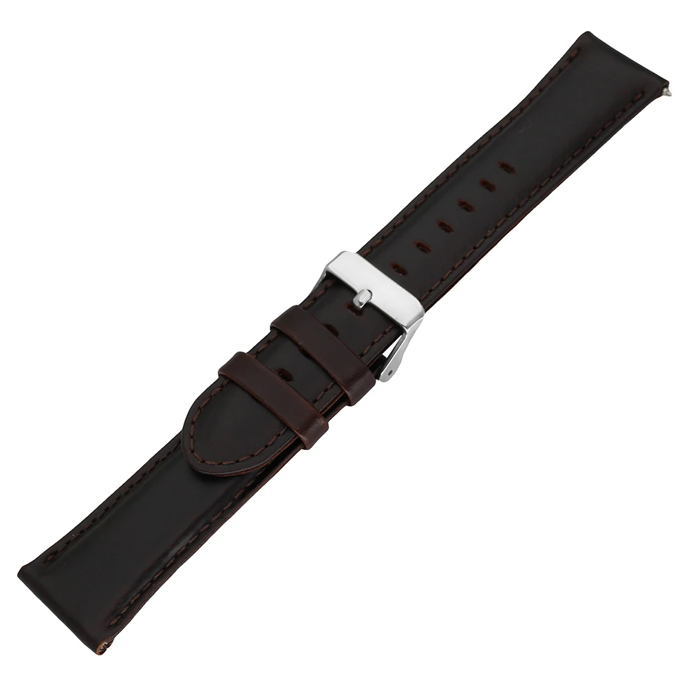 Genuine Leather Watch Band for Luminox Watchband 22mm Men Women Quick Release Strap Wrist Loop Belt Bracelet Black Brown + Pin