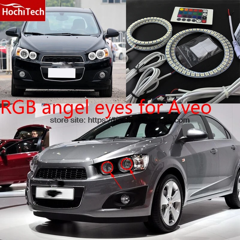 HochiTech с несколькими цветами RGB Цвет светодиодный Ангельские глазки гало кольца