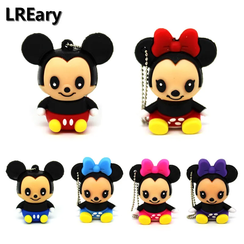 Милый мини-флеш-накопитель с Микки и Минни USB флеш-накопитель Udisk креативный