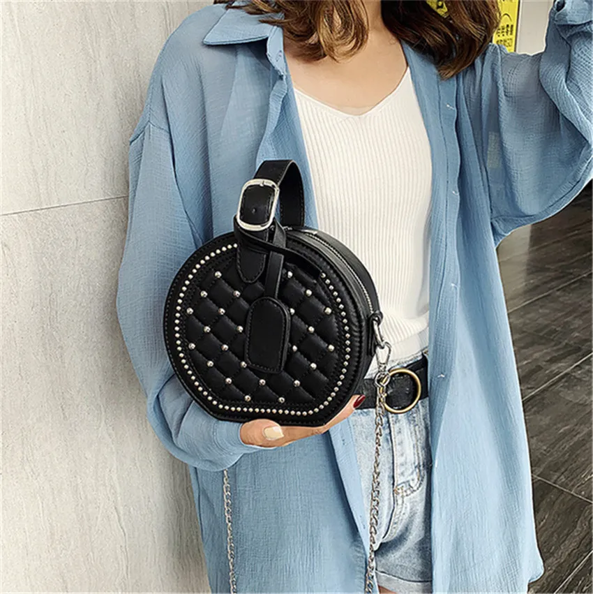 Для женщин сумка с заклепками женская сумка Sac a Main Femme