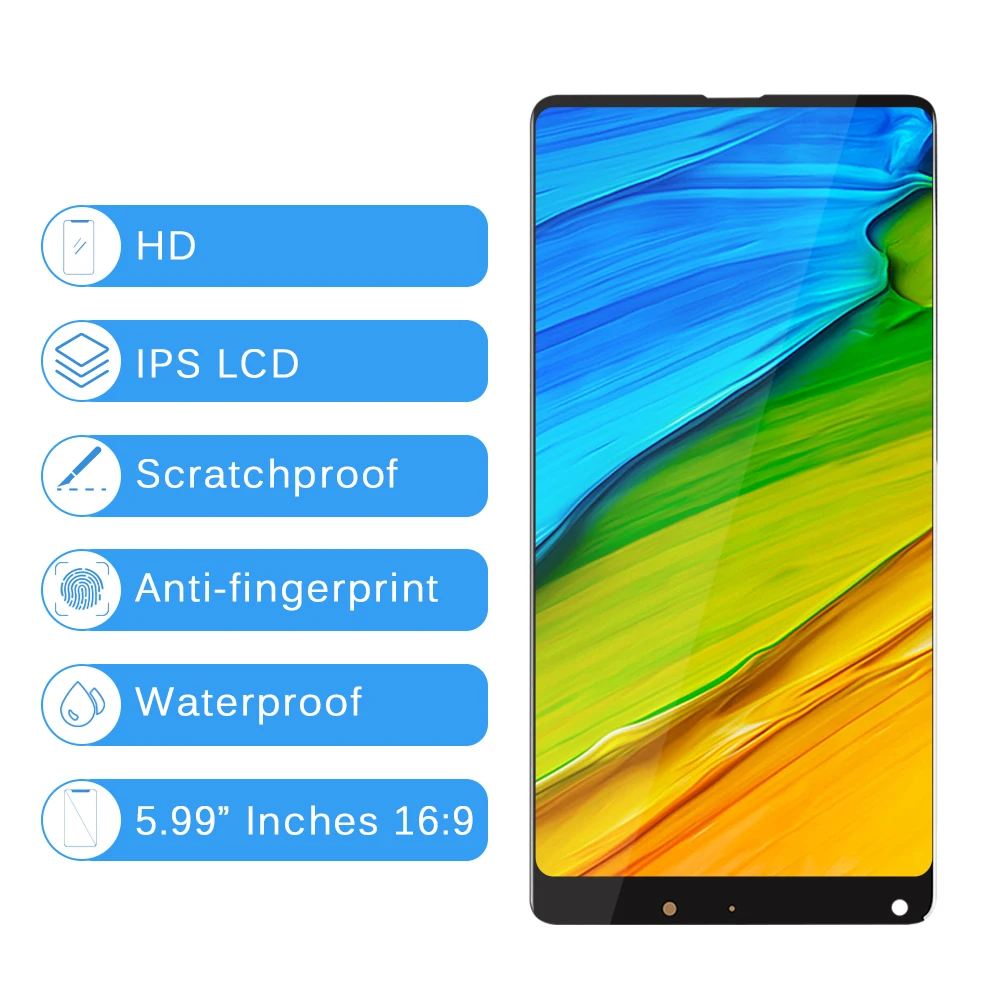 SRJTEK 5 99 &quotдвойной SIM Оригинальный дисплей для XIAOMI Mi Mix 2S сменный сенсорный ЖК экран