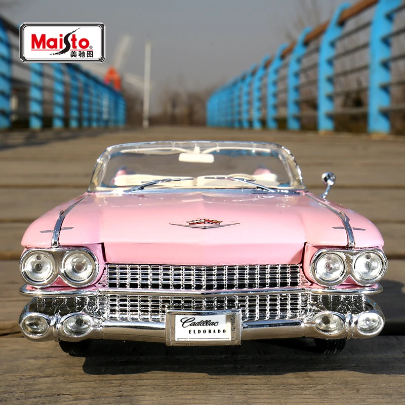 Винтажная модель большого автомобиля из литья под давлением 1/18 США 1959 для Cadillac