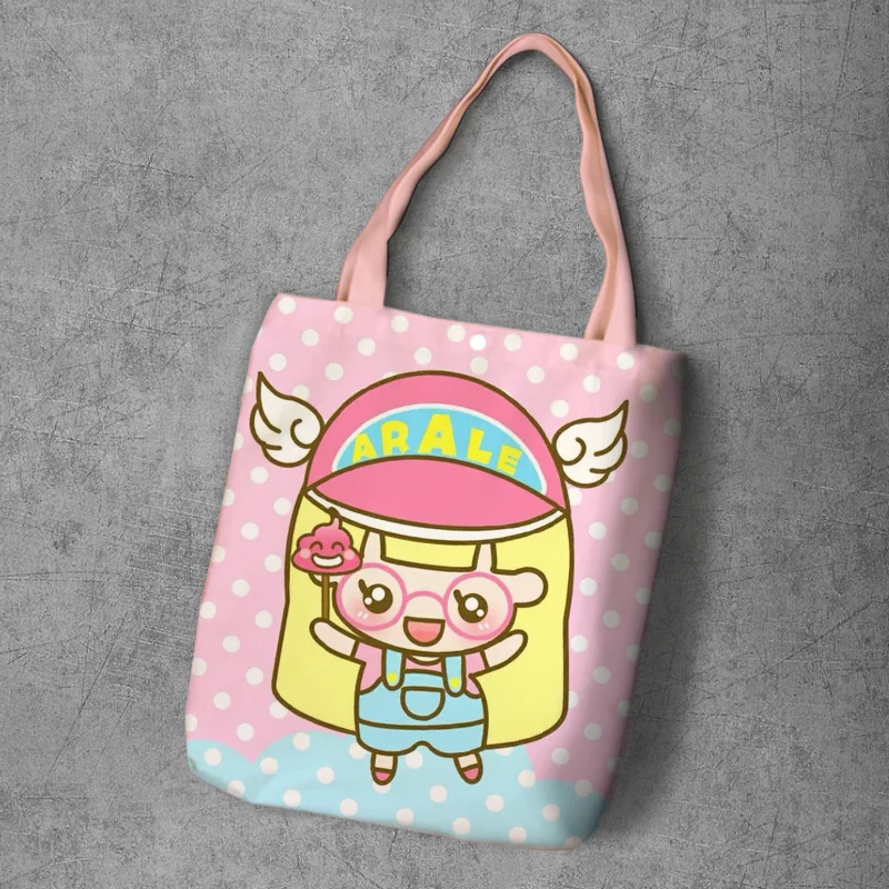 IVYYE Arale модный холщовый рюкзак для покупок с аниме девушек повседневный
