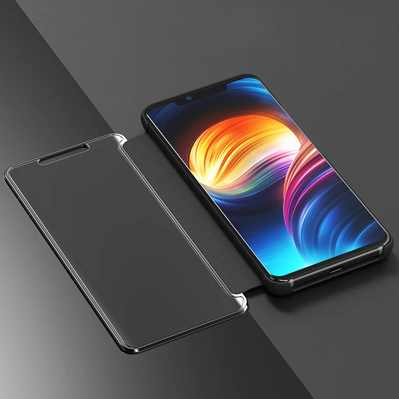 Rheinruby Роскошные Покрытие Mirror флип чехол для huawei Коврики 20 Pro P20 Nova 3I полное