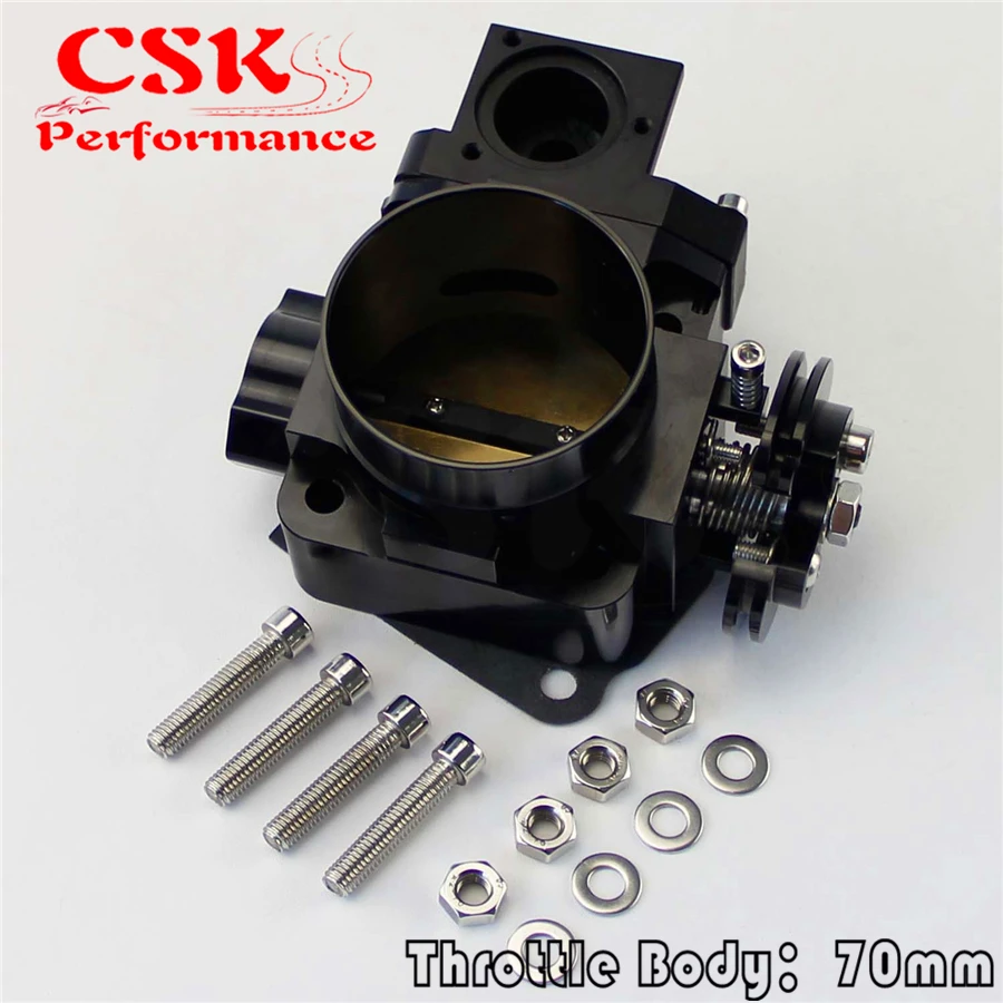 70 мм дроссельной заслонки для Mitsubishi EVO7 EVO8 EVO9 4G63 03 07 EVO 7 8 9 черный|70mm throttle body|throttle