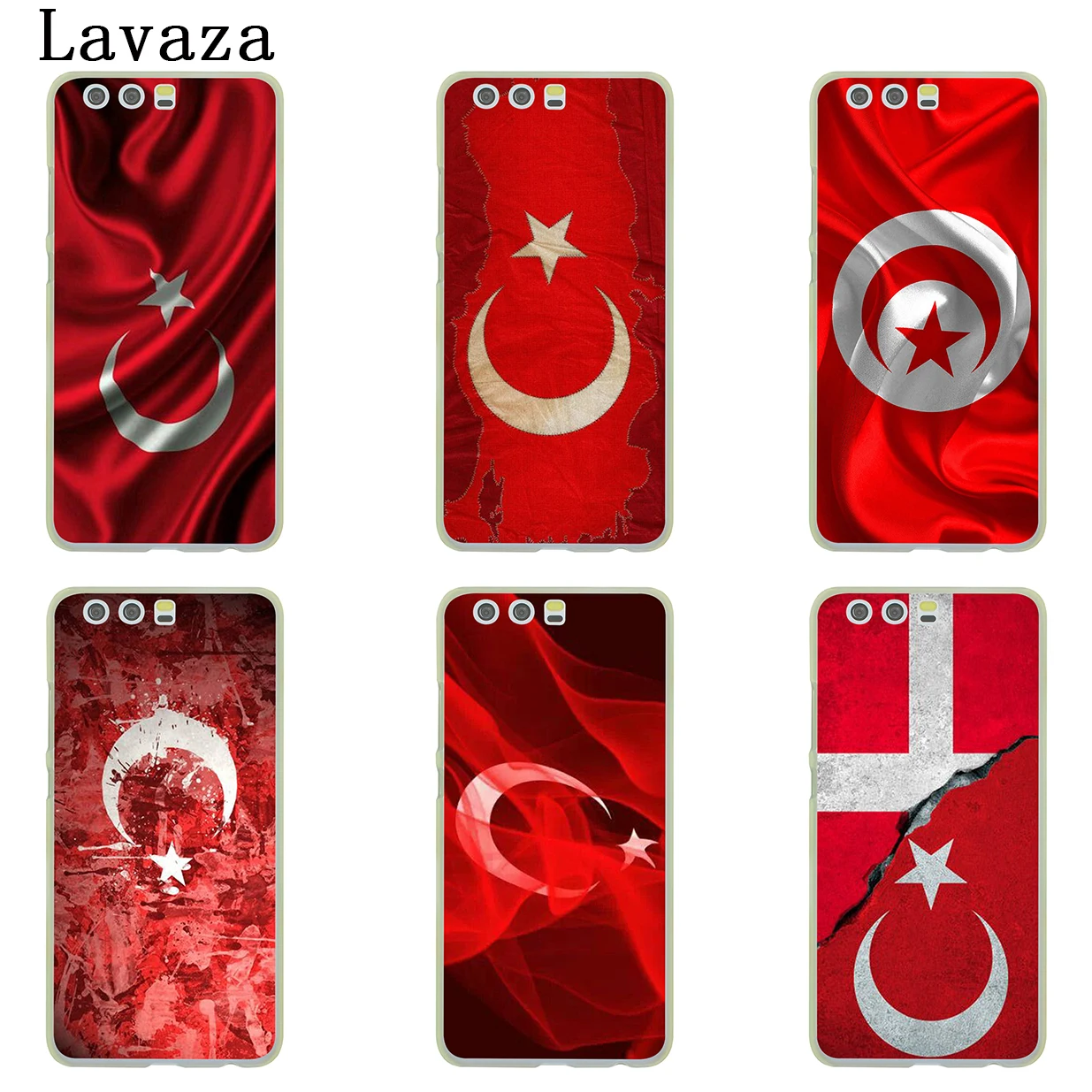 Жесткий чехол Lavaza с турецким красным флагом для Huawei P30 P20 Pro P9 P10 Plus P8 Lite Mini 2016 2017 P smart