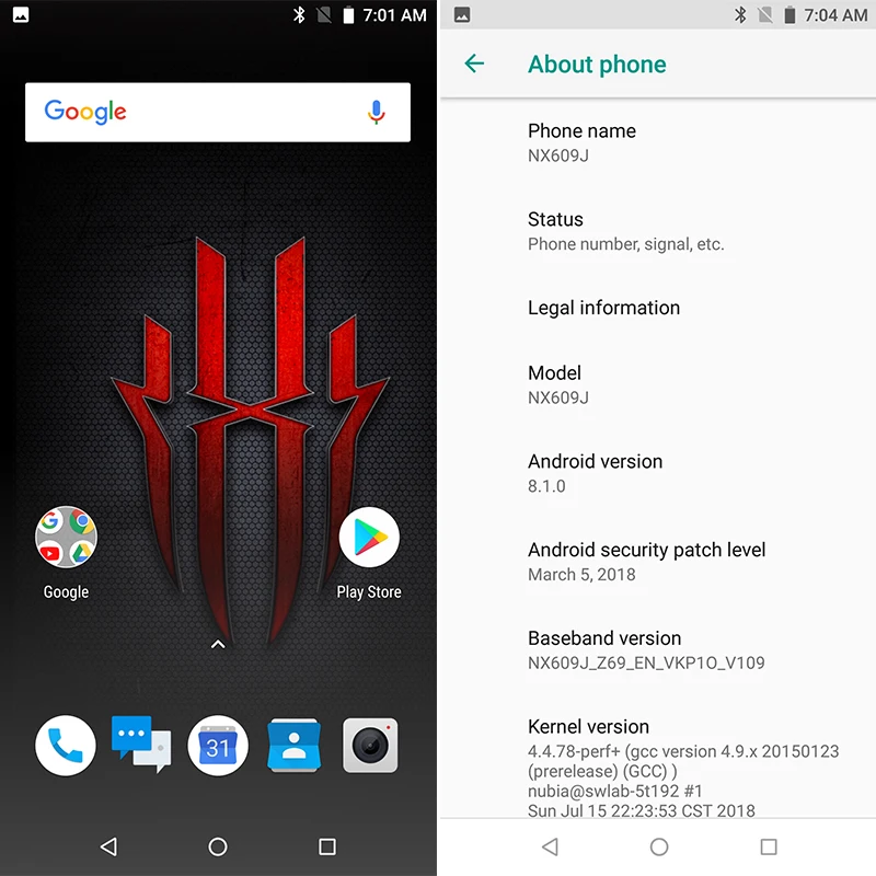 Nubia Red Magic Global ROM Восьмиядерный процессор Snapdragon 835 Android 8 1 6 ГБ ОЗУ 64 Гб ПЗУ 2160*1080 P 24