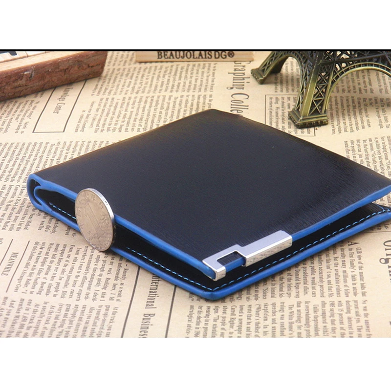 

New 2018 Old School BUSINESS Men Vintage Wallets Men's Short Wallet Male Money Coin Purses Soild Designer Soft ID Card Case !