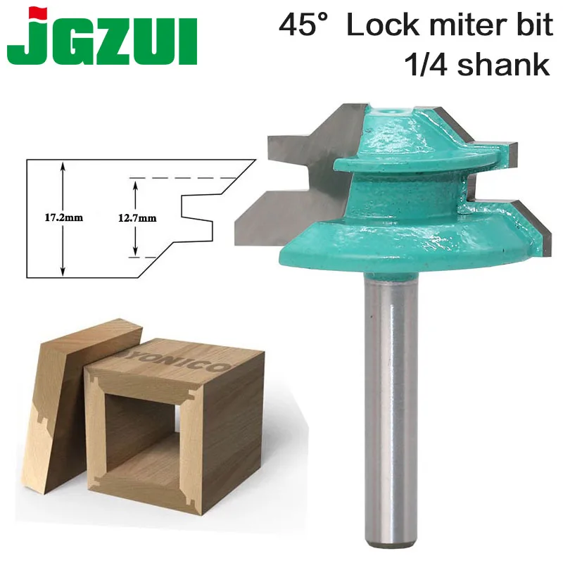 1 шт. Концевая фреза для деревообработки с хвостовиком 1/4 дюйма|tenon cutter|router bitmiter