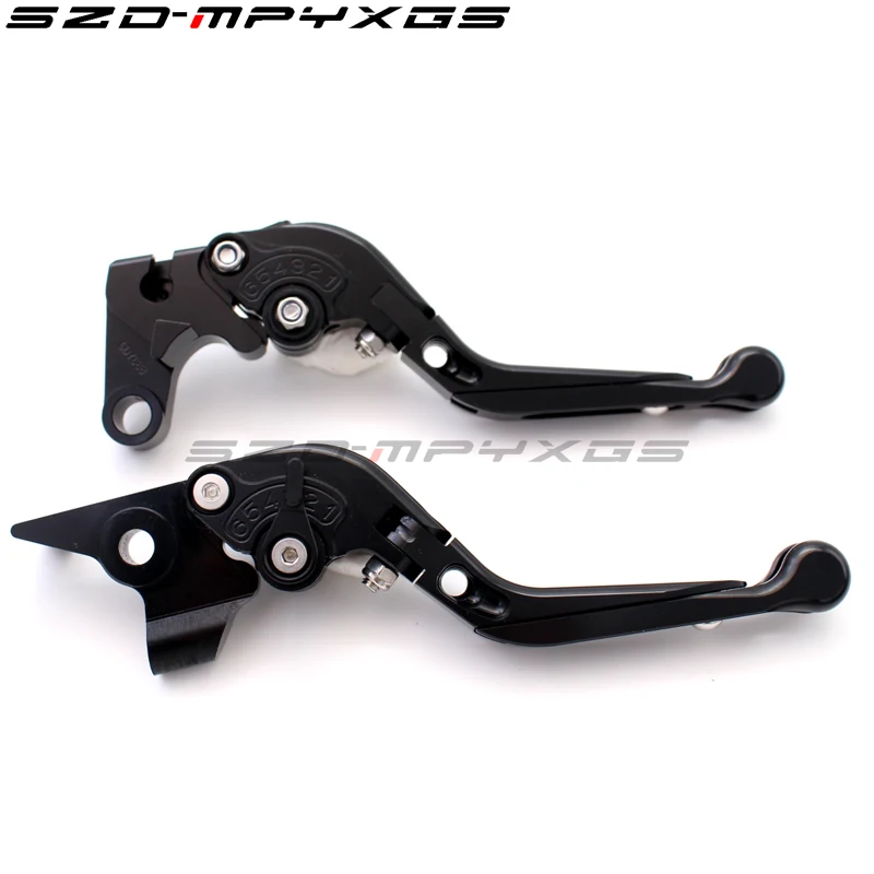 Черный Новая рукоятка тормоза ЧПУ для SUZUKI GSX-S750 GSX S750 GSX-S 750 GSXS750 2011- складные телескопические Тормозные ручки сцепления 16 цветов - Цвет: Черный