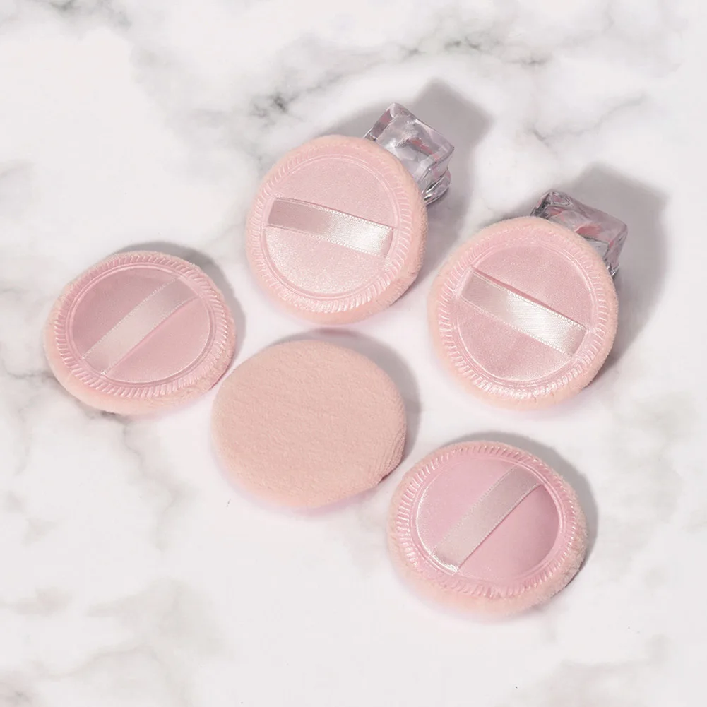 5 Pcs Women Lady Facial Face Powder Puff Soft Beauty Cosmetic Makeup Tool FM88 |