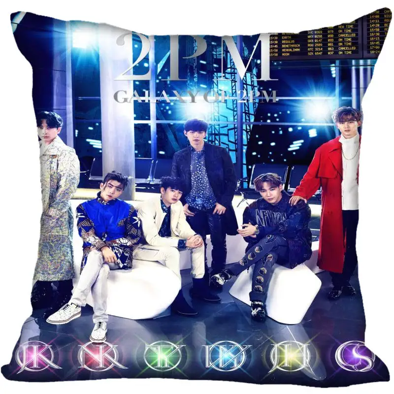 Вентилятор Xi изготовленный на заказ KPOP 2 печатных шелковая наволочка квадратной