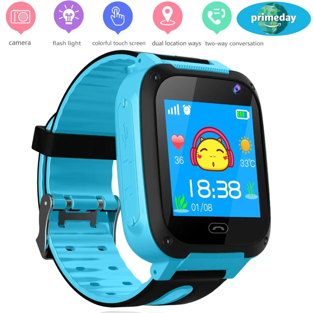 S4 GPS AGPS LBS позиционирование светодиодный фонарик сенсорный экран Детские Смарт