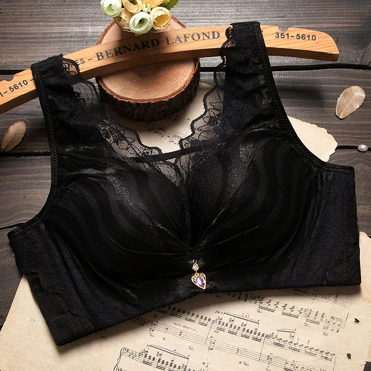 Без косточек Женский хлопковый бюстгальтер кружевной Регулируемый Тип
