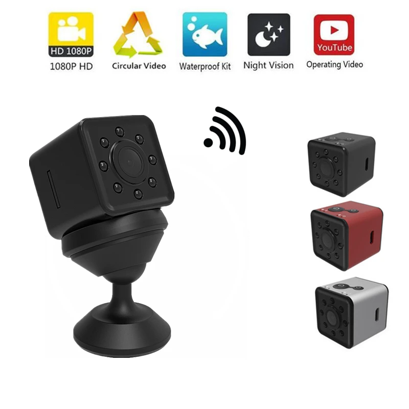 Sansnail FULL HD 1080P WIFI мини камера SQ13 SQ11 SQ12 водонепроницаемый корпус Поддержка TF карта