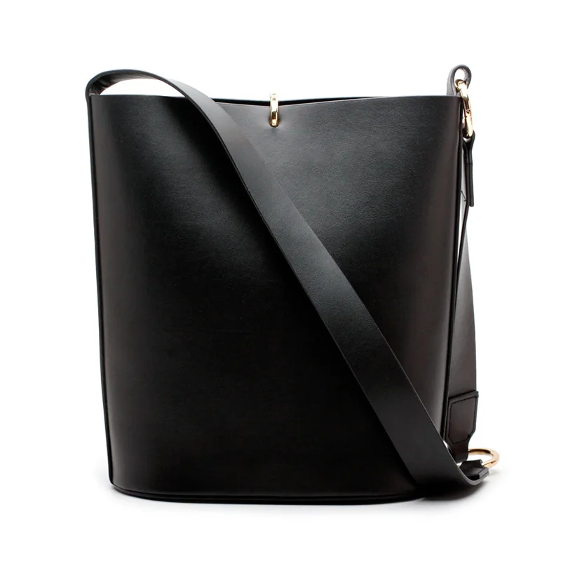 Новый 2018 кольцо HASP большой Crossbody сумки для Для женщин ведро кожаная сумка