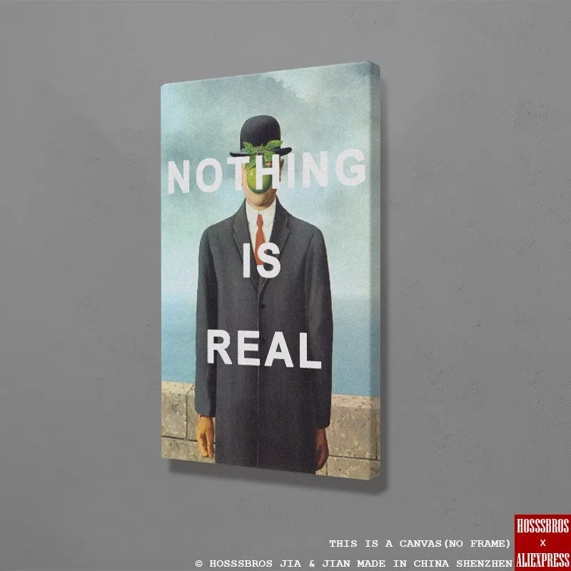 Rene magritte son of man картина с цитатами для дома гостиной спальни Декор печать постер