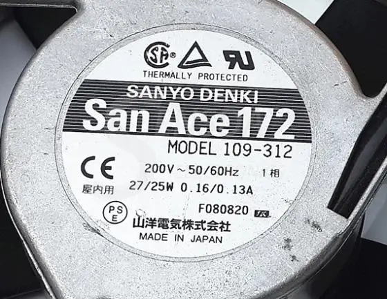 Для Sanyo 109 312 AC 200V 27/25W 17050 17 см шкаф серверный инвертор компьютера ПК Корпус